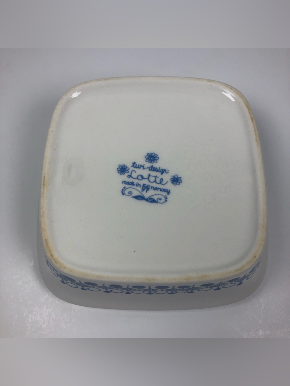 *Rare* Vintage Figgjo Turi "Lotte" covered butter box Norway Mid Century Modern - Picture 4 of 10